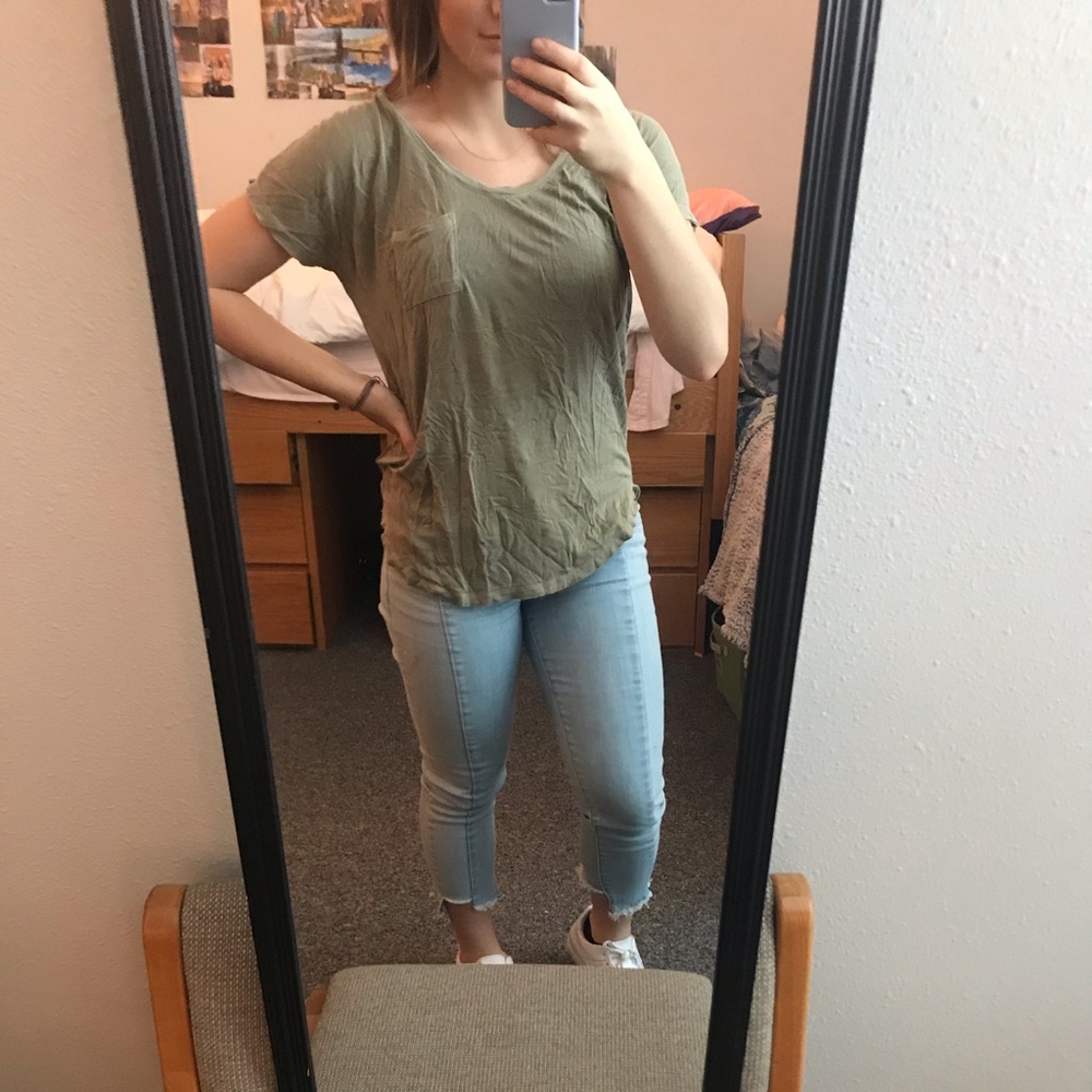 Light, soft green T-shirt